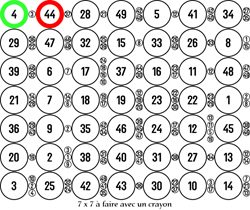 Image 7 x 7 monochrome